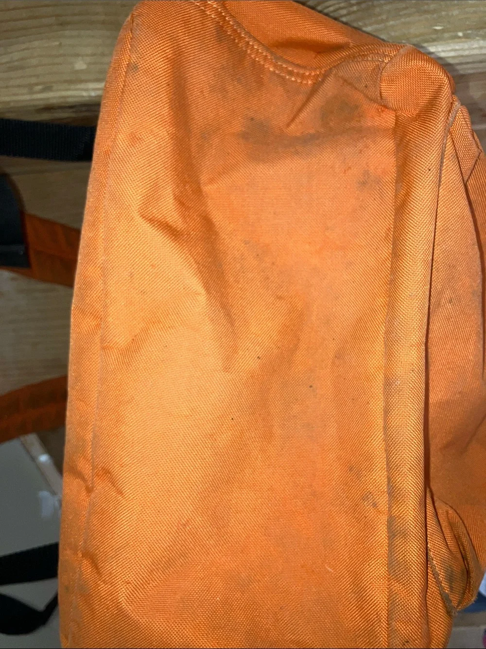 Carhartt Orange Canvas Backpack with Front Zip Pocket